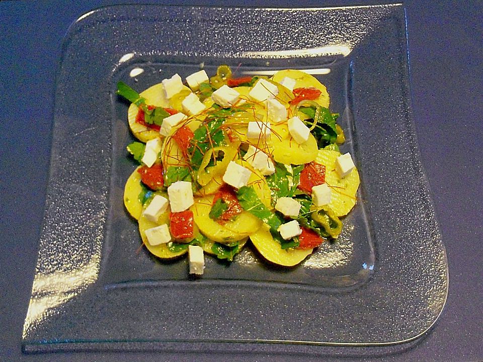 Kartoffelsalat mit Schafskäse und Rucola von Danie80| Chefkoch