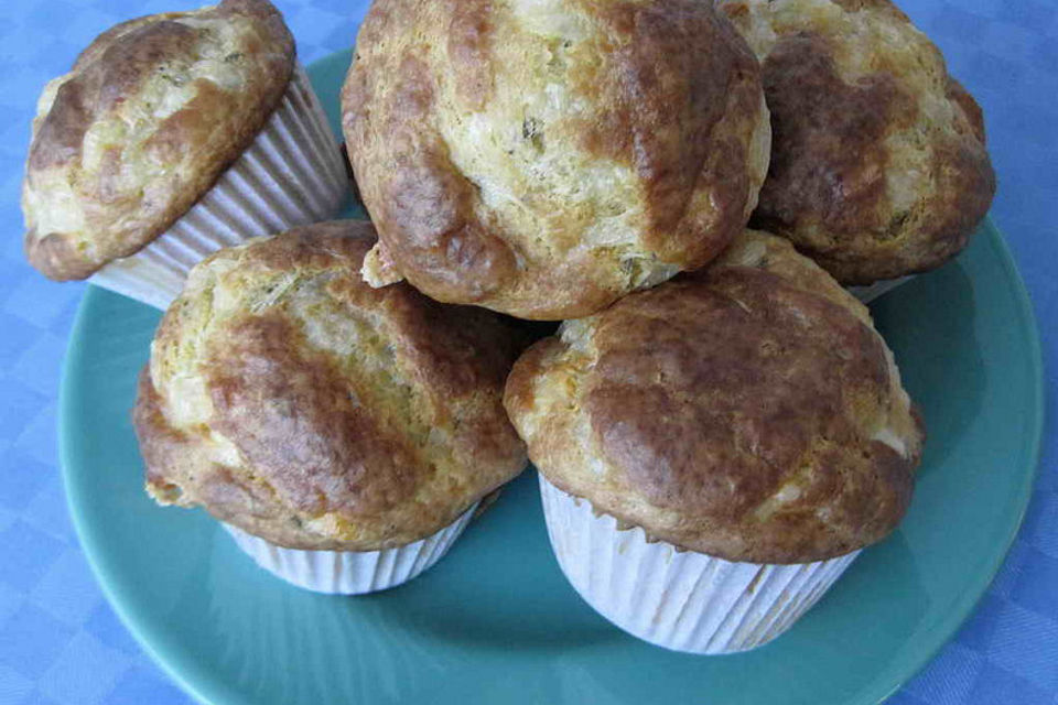 Käse - Haferflocken - Muffins