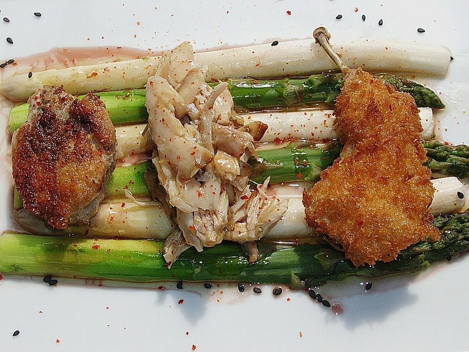 Variation von der Wachtel auf Spargel von gwexhauskoch| Chefkoch