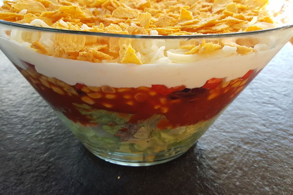 Nacho - Schicht - Salat