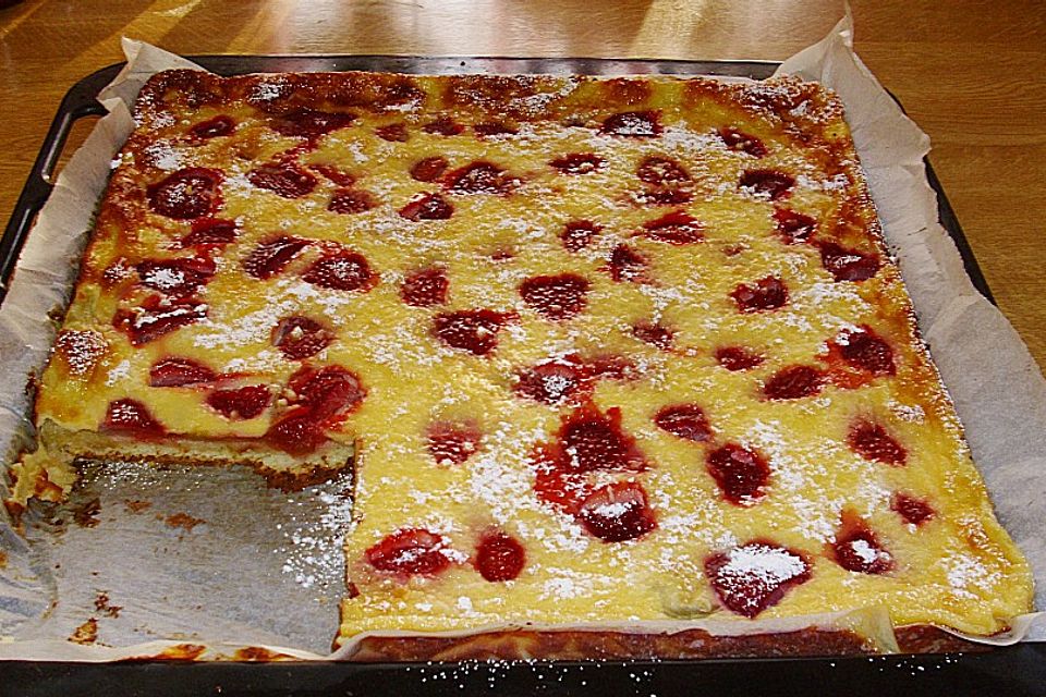 Rhabarber - Erdbeer - Kuchen