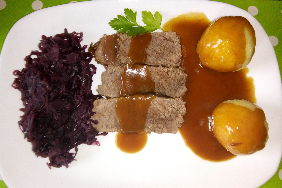 Kartoffelklöße halb und halb