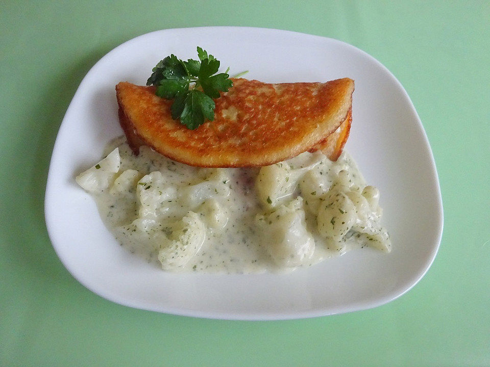Emmer - Pfannkuchen gefüllt mit Blumenkohl von Glutton| Chefkoch