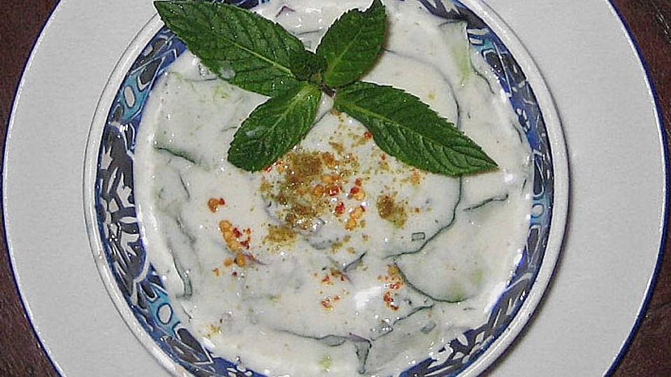 Gurkenjoghurt Raita Chefkoch 