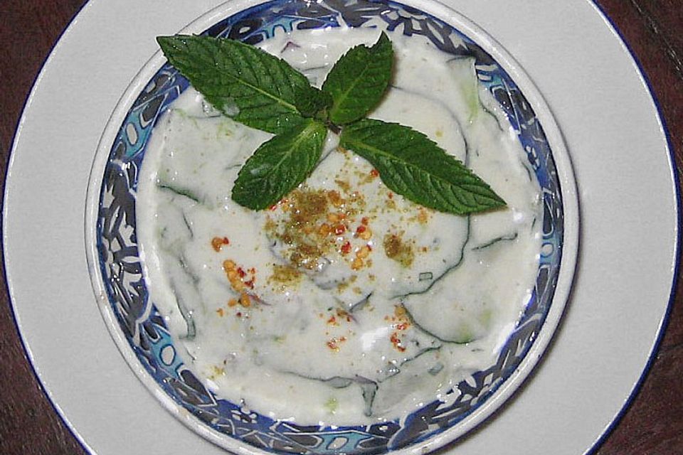 Gurkenjoghurt (Raita)