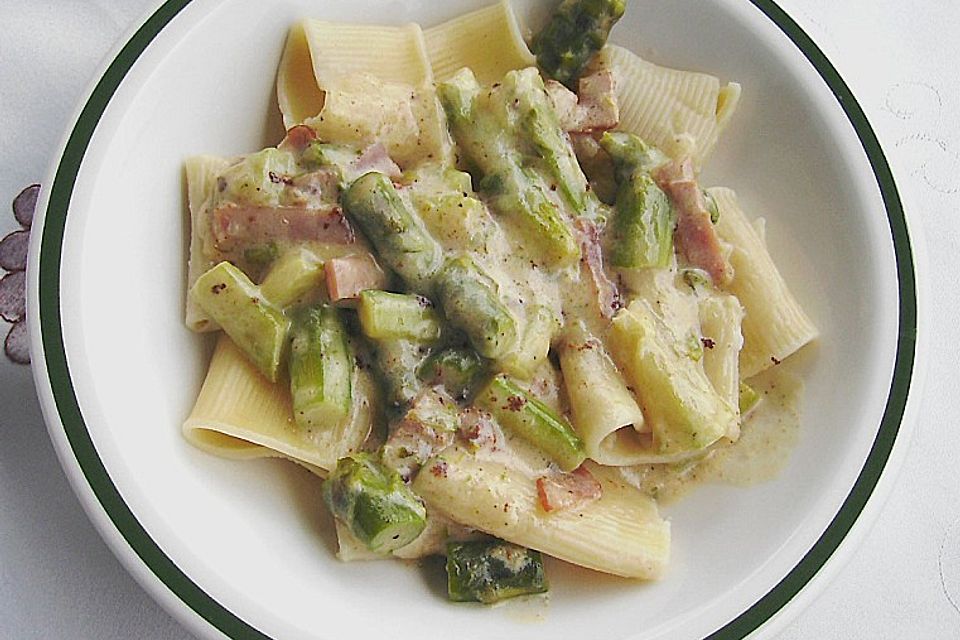 Paccheri con asparago verde