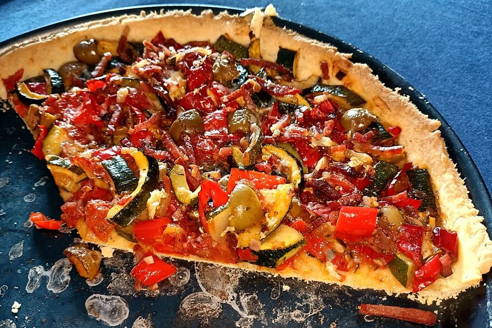 Provencialische Tarte mit Paprika - Sauce