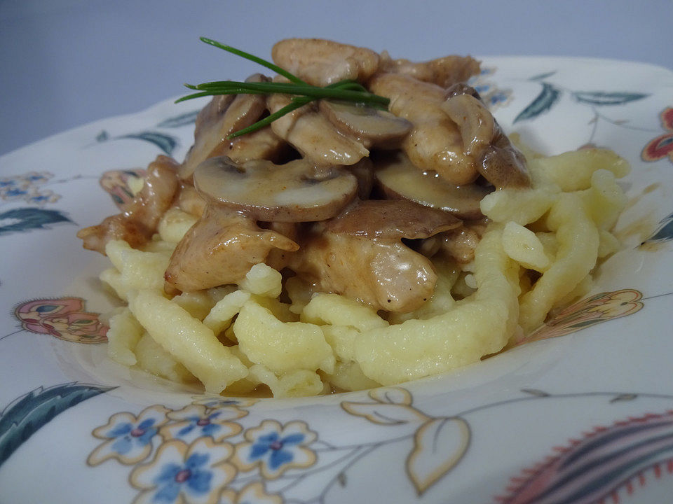 Putengeschnetzeltes mit Balsamico Sahnesoße von Marlena| Chefkoch