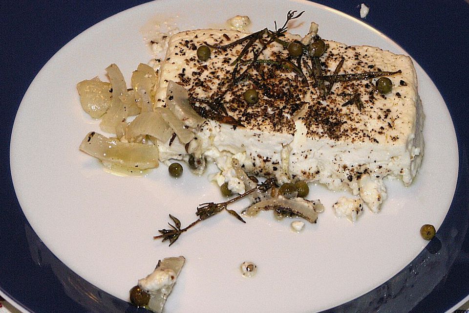 Karunis gegrillter Schafskäse aus dem Backofen