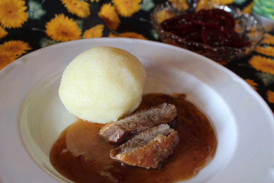 Entenbrust mit Honig - Balsamico - Sauce