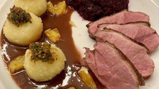 Orangen - Pflaumen - Rotweinsauce zu Ente von duchemin Orangen - Pflaumen - Rotweinsauce zu Ente von duchemin