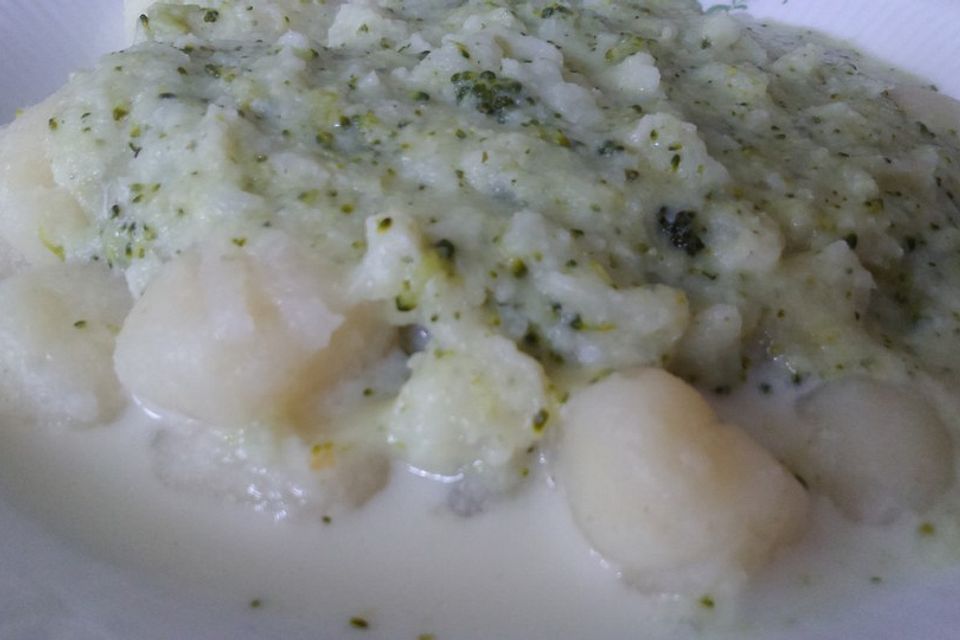 Brokkoli - Gnocchi mit Käsesauce