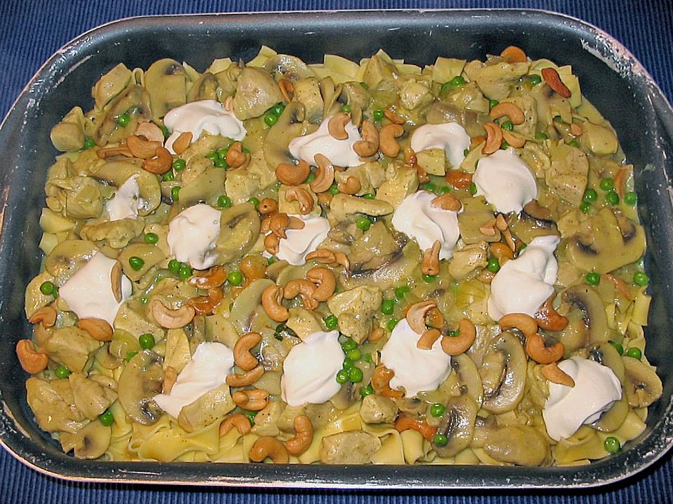Putencurry im Nudelnest von funkelsteinchen| Chefkoch
