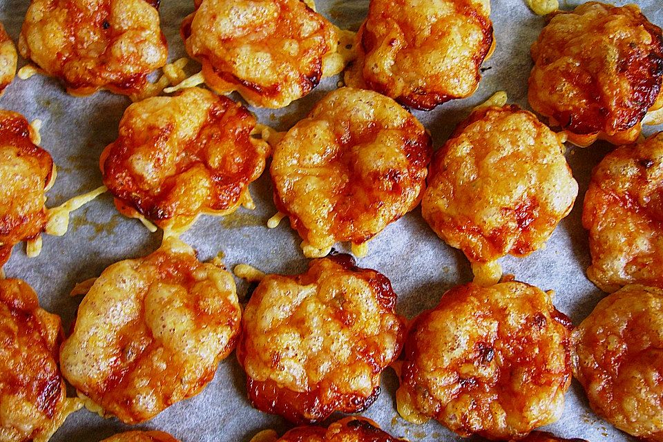 Mini-Snack-Pizzen aus Blätterteig