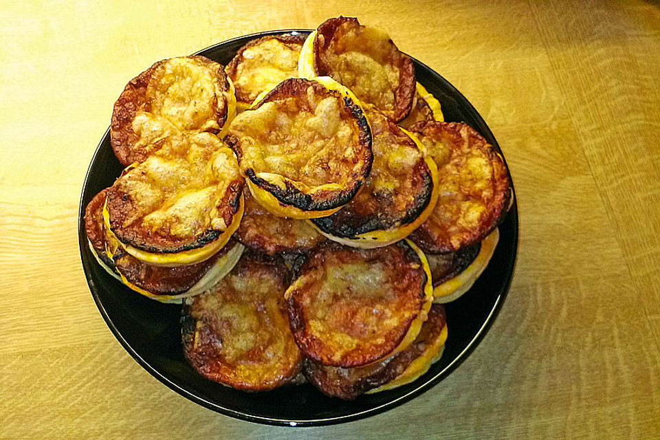 Mini-Snack-Pizzen aus Blätterteig