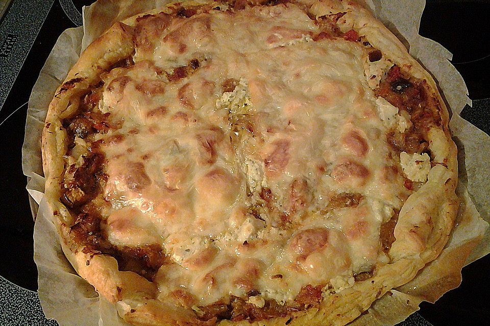 Mini-Snack-Pizzen aus Blätterteig