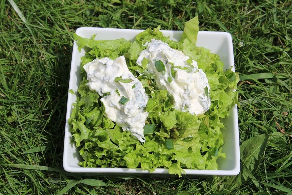 Salat mit Minze - Dressing