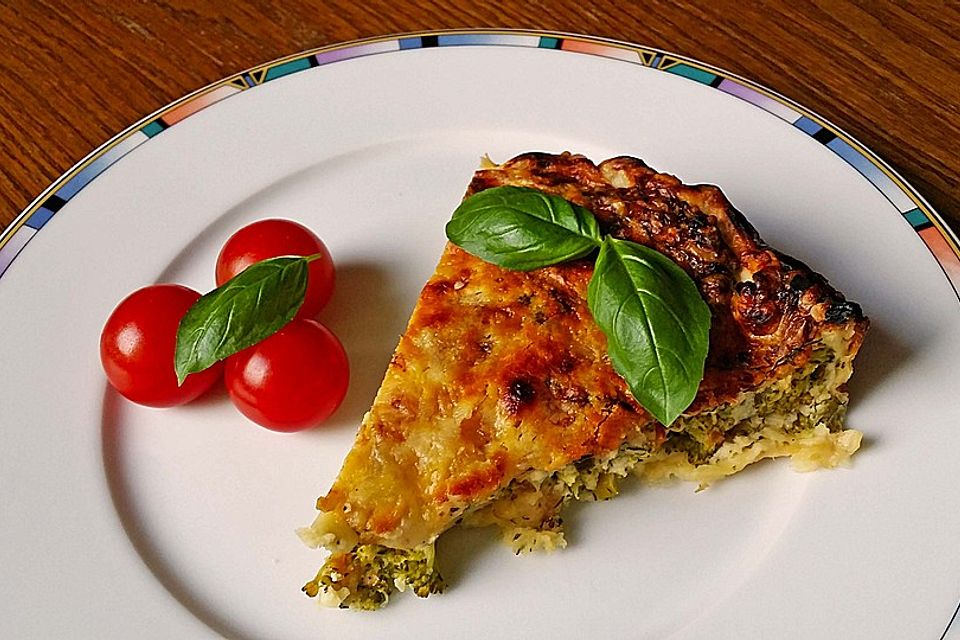 Brokkoli - Lachs - Quiche