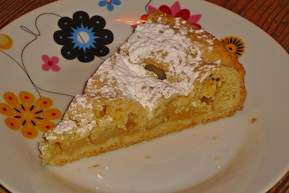 Gedeckter Apfelkuchen