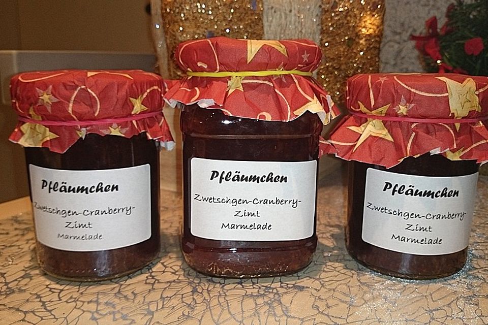 Pflaumen-Cranberry-Marmelade