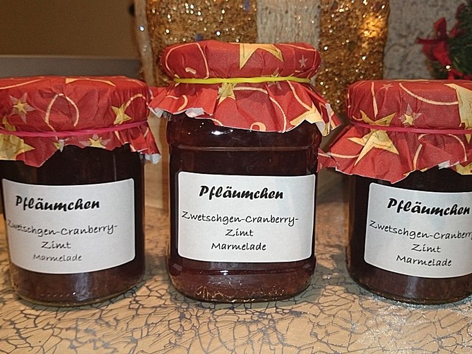 Pflaumen-Cranberry-Marmelade von taliafee| Chefkoch