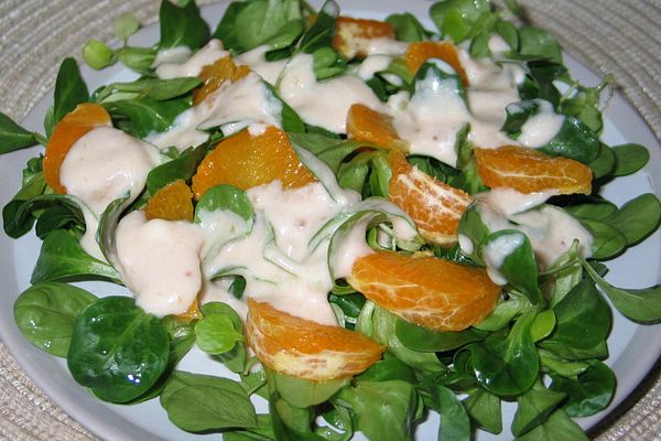 Feldsalat mit Mandarinen und Sherrysauce von Jeremy | Chefkoch