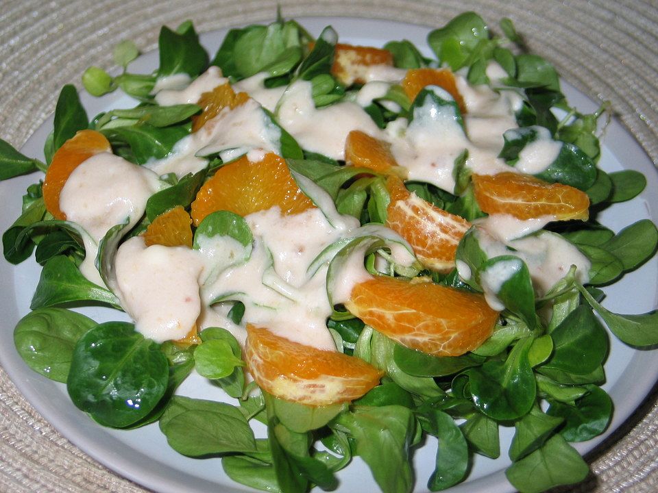 Feldsalat mit Mandarinen und Sherrysauce von Jeremy| Chefkoch