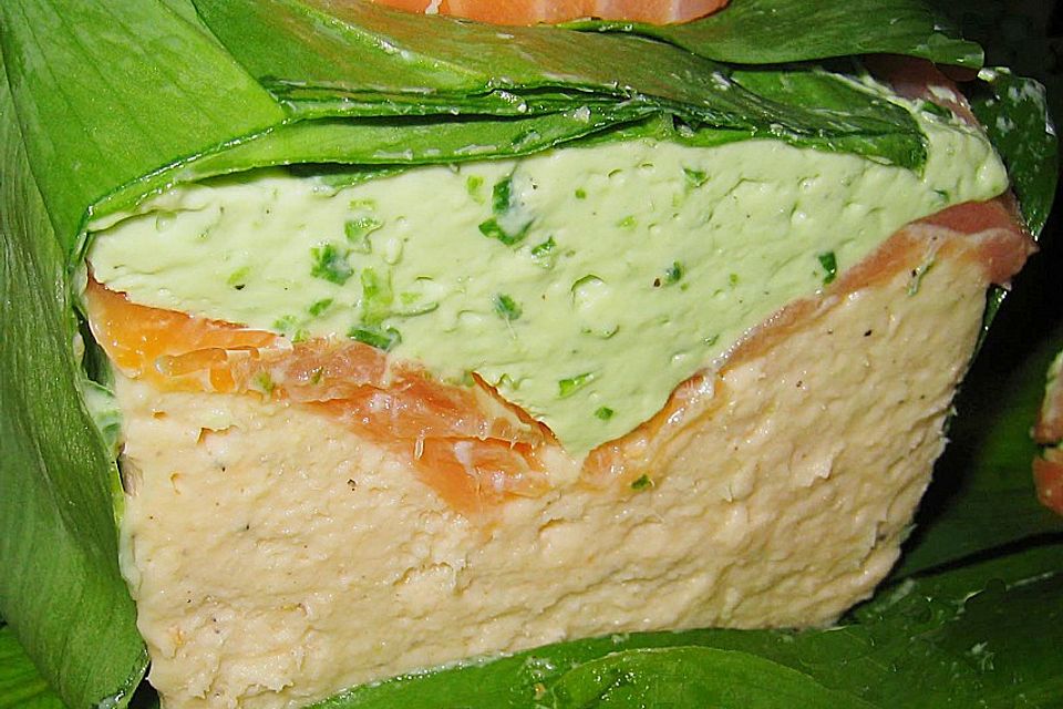 Bärlauch - Frischkäse - Lachs - Terrine