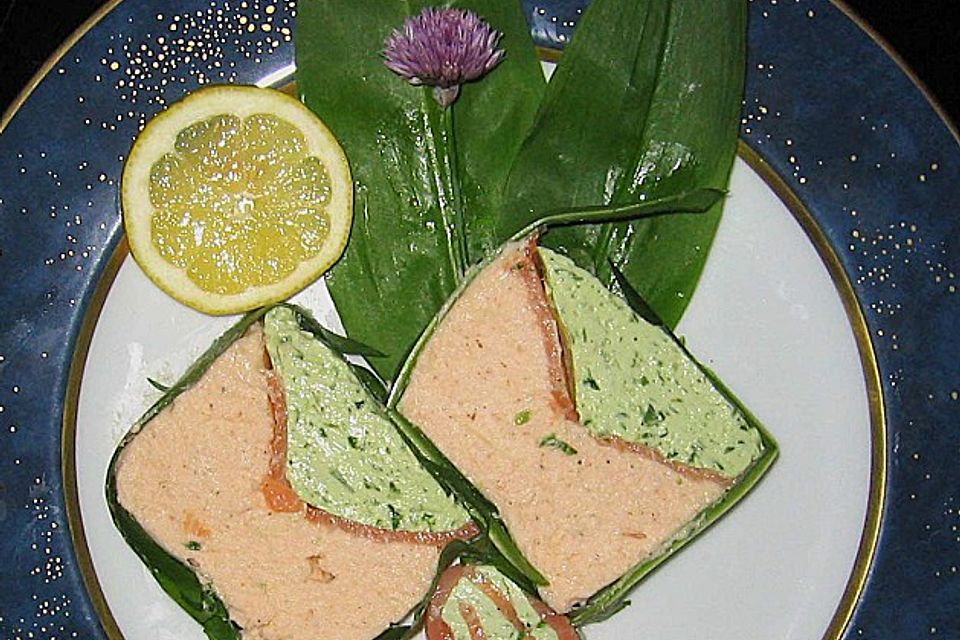 Bärlauch - Frischkäse - Lachs - Terrine