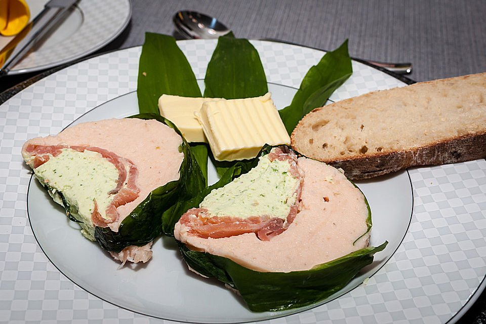 Bärlauch - Frischkäse - Lachs - Terrine