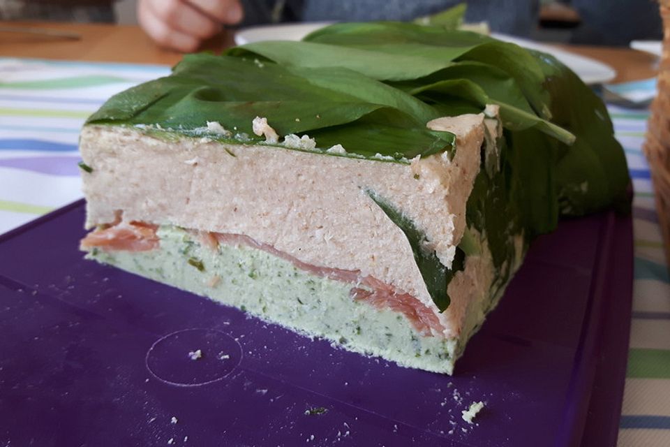 Bärlauch - Frischkäse - Lachs - Terrine