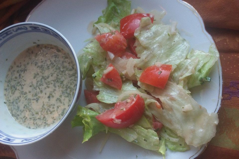 Salatsauce für grünen Salat