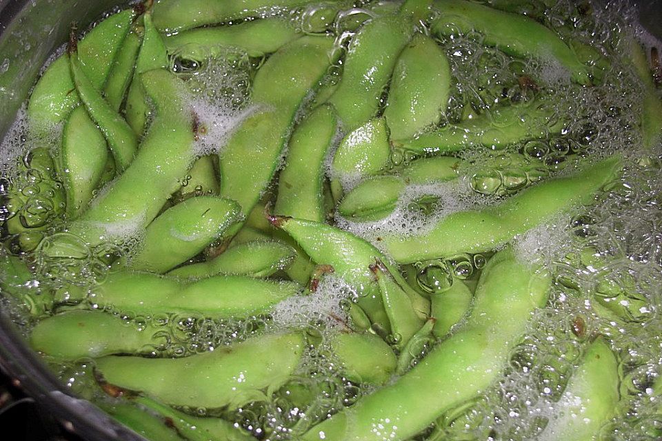 Edamame - grüne Sojabohnen