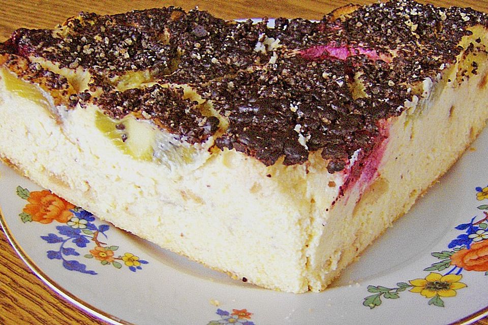 Käse - Obst Kuchen II, ohne Boden