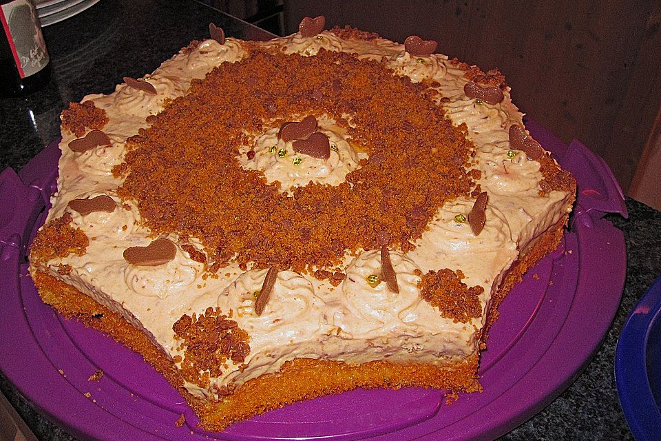 Zwetschgen - Mascarpone - Torte mit Giotto - Kugeln