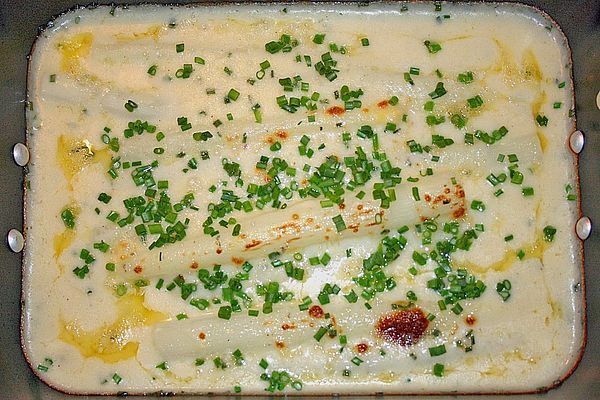 Gratinierter Spargel mit Gorgonzolasauce von fundelfish | Chefkoch