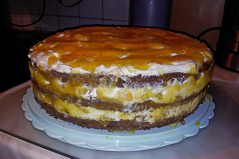 Pfirsich - Philadelphia - Torte