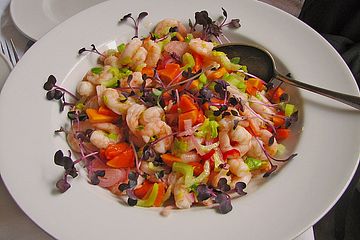 Shrimps - Papaya - Salat