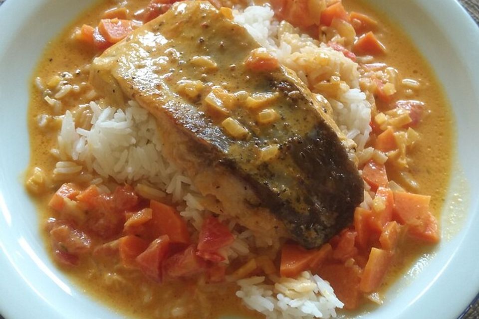 Fischcurry mit Karpfen