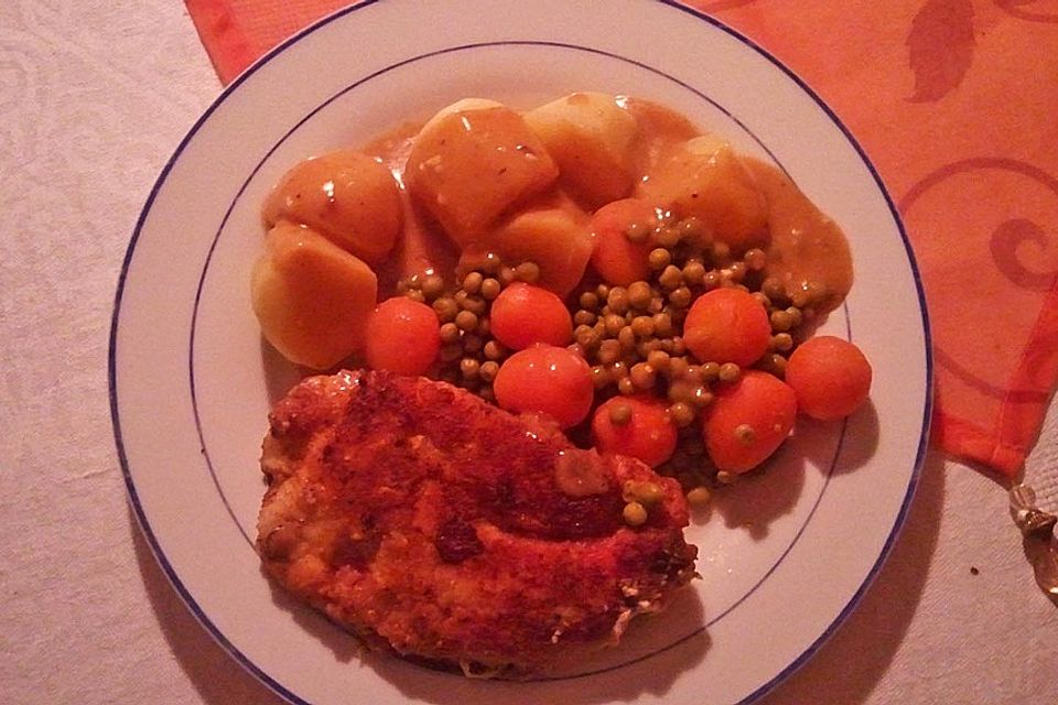 Cordon bleu von der Pute mit Kräuterfrischkäse