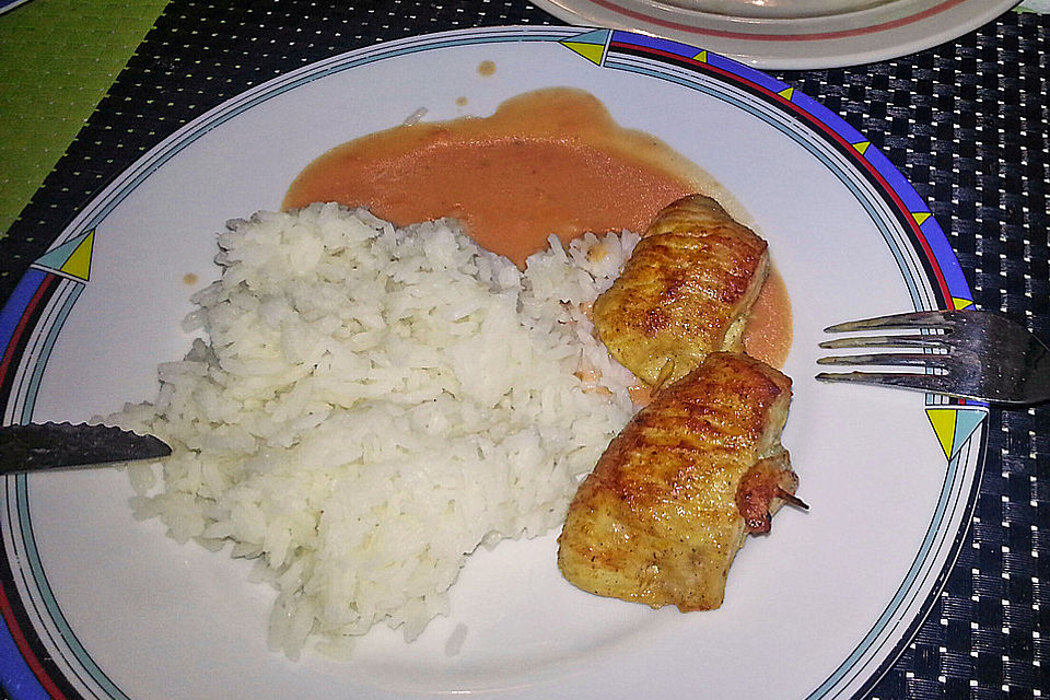 Cordon bleu von der Pute mit Kräuterfrischkäse