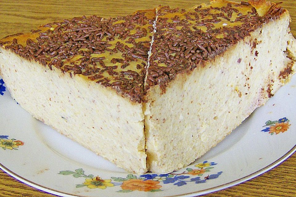 Käse - Bananen Kuchen ohne Boden