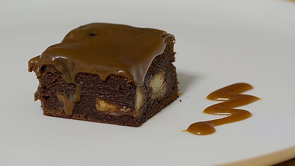 Twix White Brownies Mit Rahmkaramell Topping Von Niksen Chefkoch 