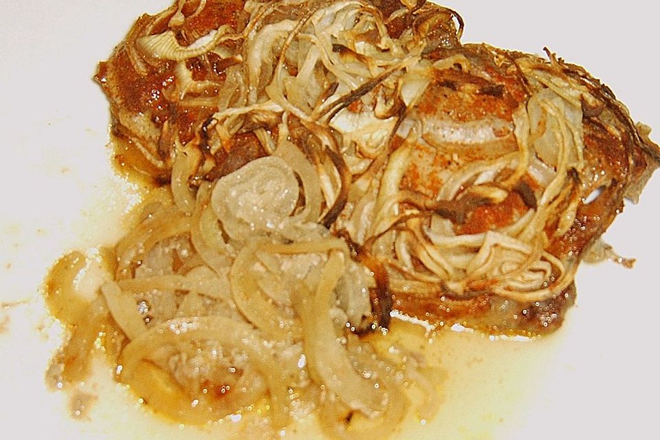 Zwiebel - Steak - Topf