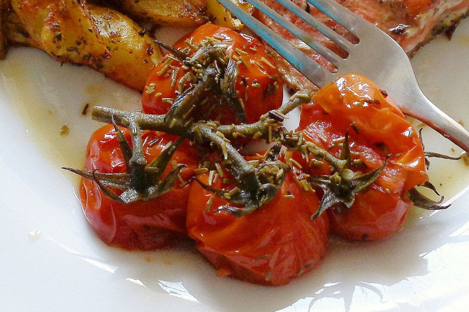 Marinierte Kirschtomaten aus dem Backofen