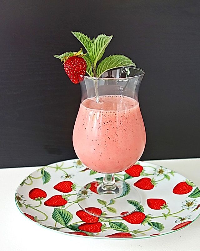 Erdbeer - Buttermilch Drink