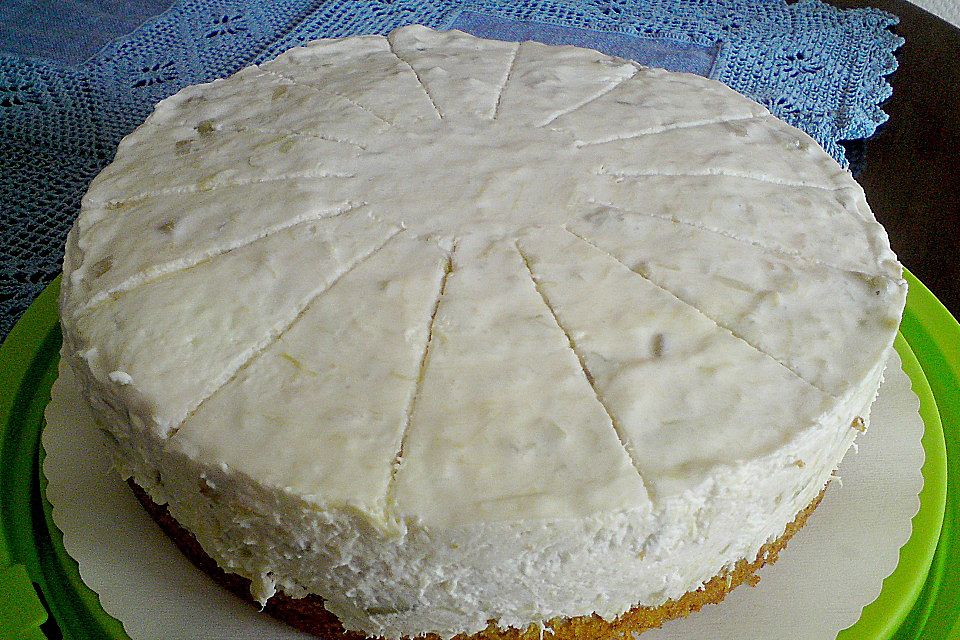 Rhabarber Sahne Torte