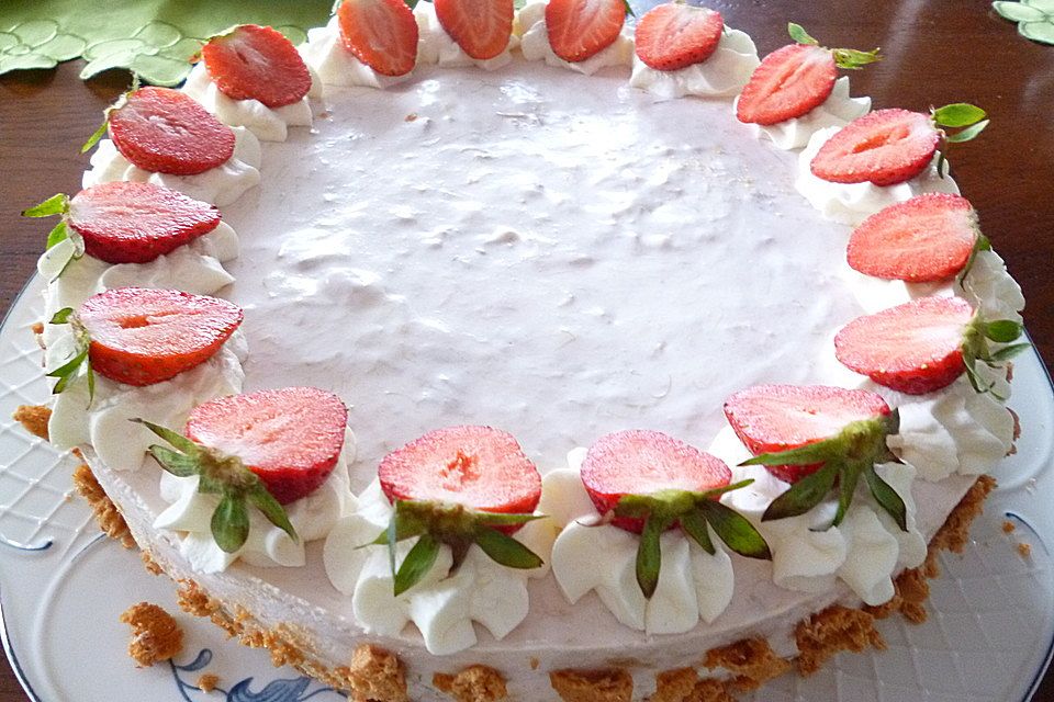 Rhabarber Sahne Torte