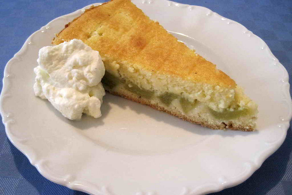 Chrissis Rhabarber - Grieß - Kuchen