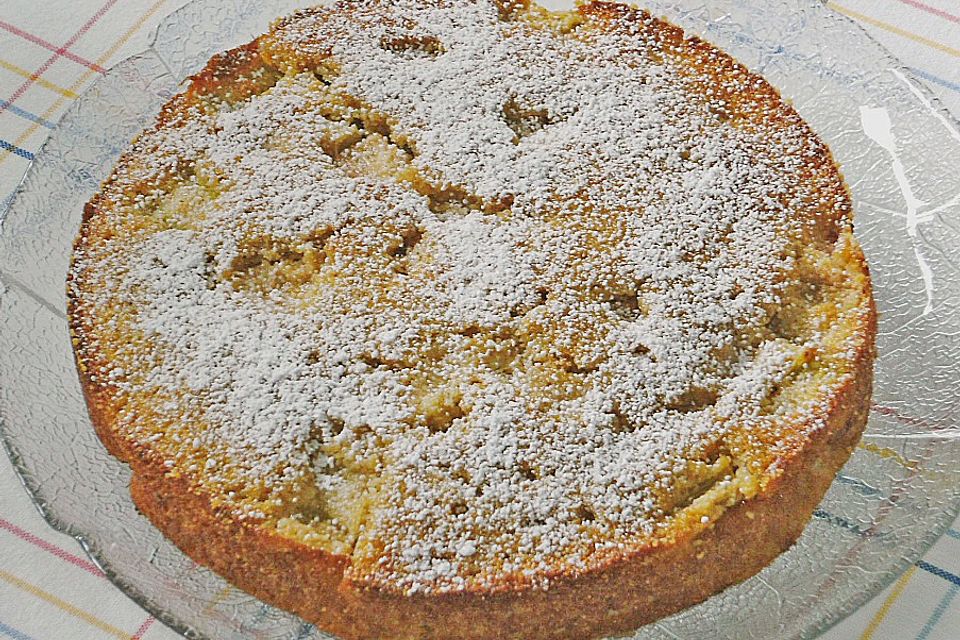 Chrissis Rhabarber - Grieß - Kuchen Chrissis Rhabarber - Grieß - Kuchen